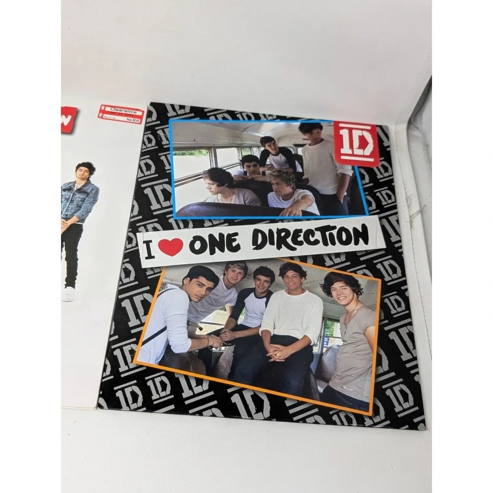 One Direction 1D Band School Folder Art Lot Vintage 2013